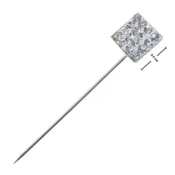 Квадратные булавки для шарфа из фианита | Украшения и аксессуары