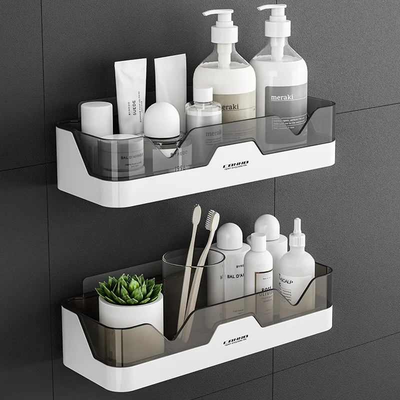 

Bathroom Shelf Organizer WC Shampoo Holder Shower Shelves Wall Mount Kitchen Storage Basket Makeup Organizer Bathroom Accessorie