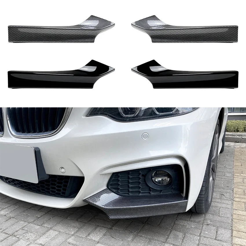 

Car Front Bumper Lip Diffuser Side Splitter Cover Bumper Protector Stickers For BMW 2 Series F22 M Sports F23 2014 2015 ~ 2022