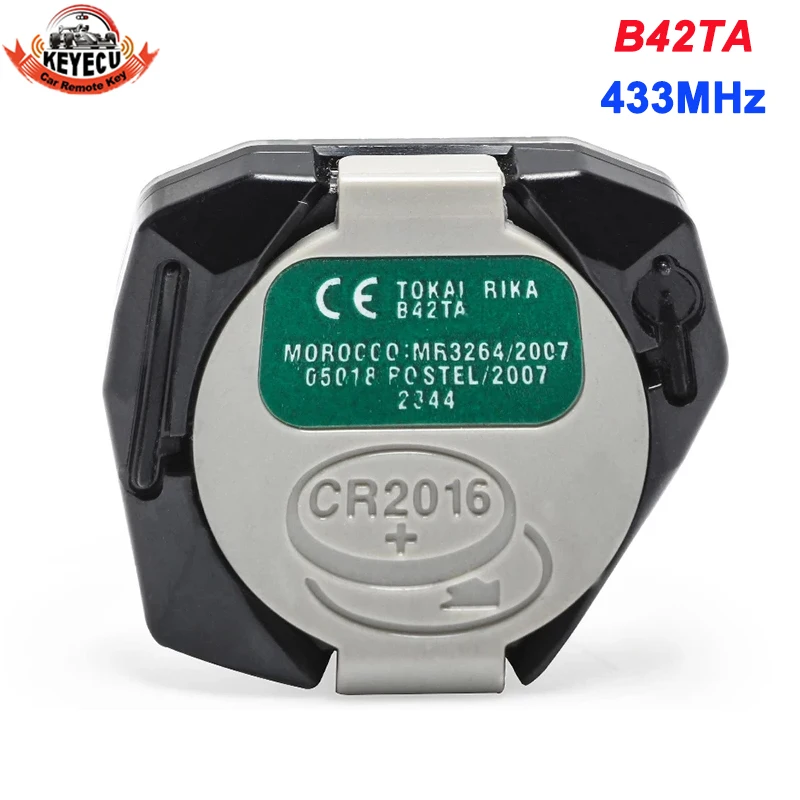 

KEYECU OEM B42TA 433 МГц, 3 кнопки, новая Оригинальная печатная плата с дистанционным управлением для Toyota Hilux 2005 2006 2007 2008 Fortuner 4runner
