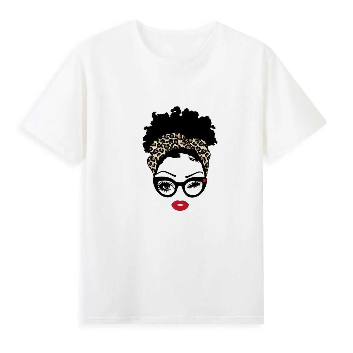 

Fashion women's printed T-shirt Popular summer short sleeves in France Comfortable casual versatile top A1-45