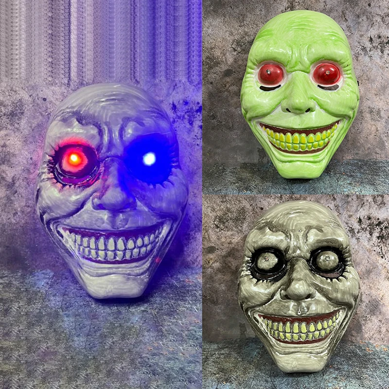 Ужас Экзорцист улыбающееся лицо маска демона косплей зло жуткий череп
