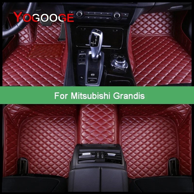 

YOGOOGE Car Floor Mats For Mitsubishi Grandis Foot Coche Accessories Carpets