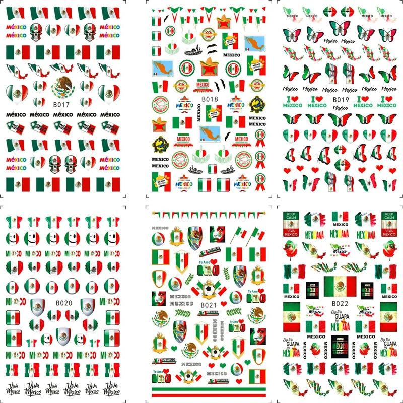 

12pcs Nail Art Stickers Butterfly/Leopard Grain/Stripe Of Cow Design Manicure Decal Valentine's Day Love Heart Nail Decal Access