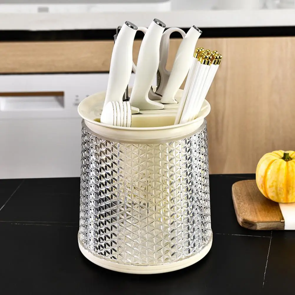 

Hard Cutter Holder Multifunctional Multi-slots Chopsticks Cutlery Rack Large Capacity Cutter Rack Kitchen Accessories