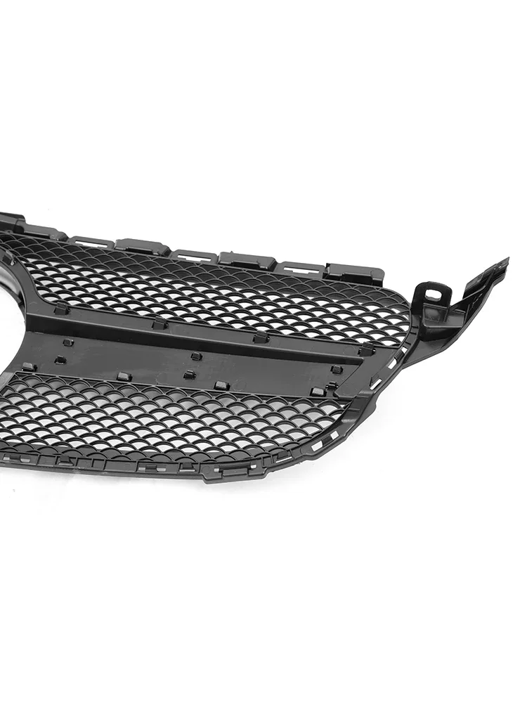 Передний бампер для Mercedes Benz C Class W205 гоночный гриль Diamond AMG GT E63S серебристо-Черный