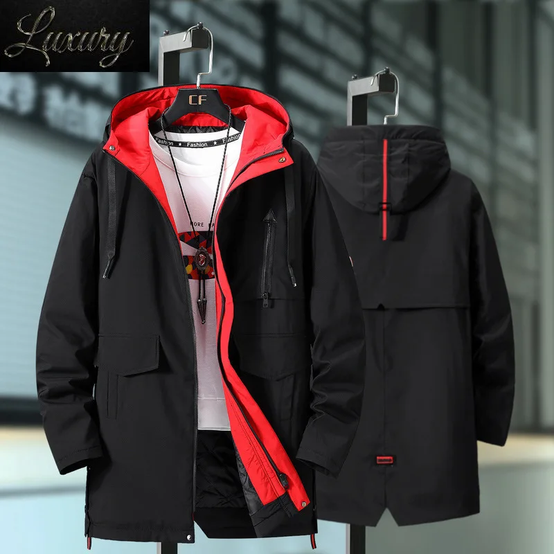 

Men's Large Extra Size Jacket Winter 8xl 9xl 10XL Outerwear Black Cotton Padded Down Thick Parka Windproof Warm Coat Male Hood