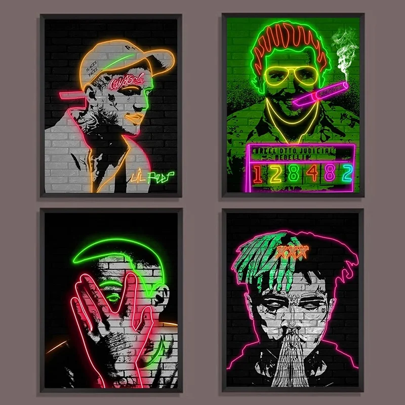 

Modern Music Rap Star Singer Wall Art Canvas Painting Xxxtentacion Hip Hop Posters and Prints Bedroom Wall Decoration Cuadros