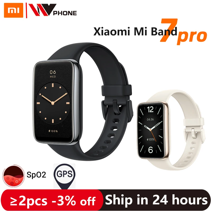 New Xiaomi Mi Band 7 Pro With GPS Smart Bracelet AMOLED Screen Blood Oxygen Fitness Traker Waterproof Xiaomi Smart Band 7 Pro