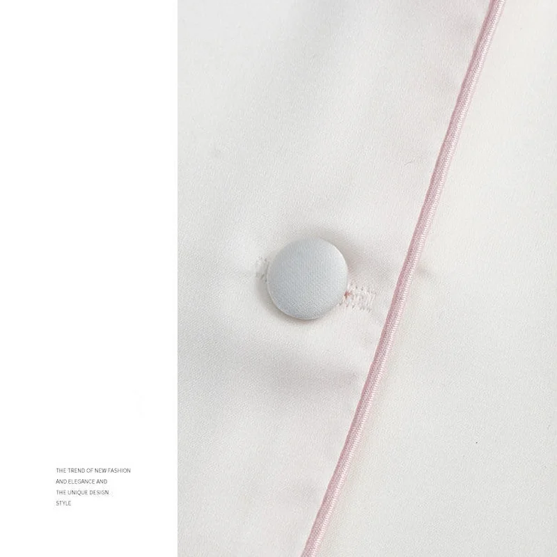 QWEEK Silk Women's Pajamas Plus Size Sets Sleepwear Heart Embroidery Nightwear Female Woman 2 Pieces Pijama Pyjamas 3XL 4XL