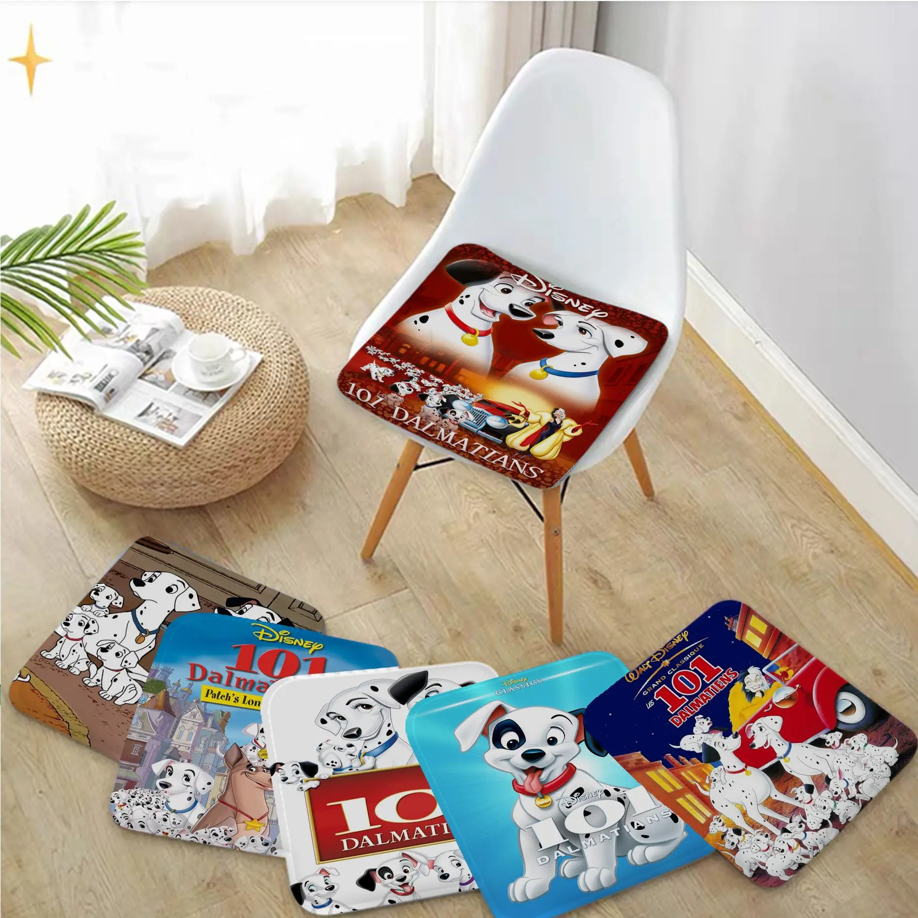

Disney 101 Dalmatians Nordic Printing Plush Cushion Home Back Cushion Soft Comfortable 50x50cm Seat Mat