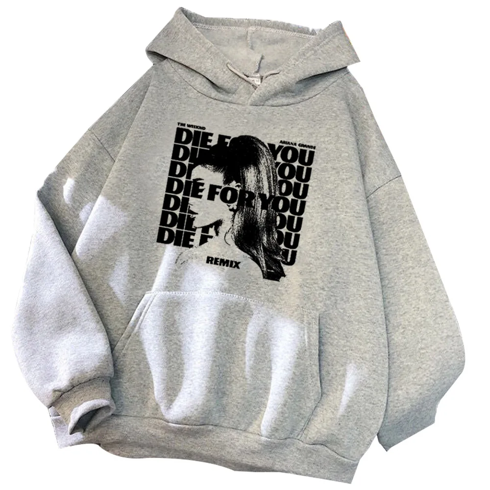Ariana Grande Die для вас Толстовка Merch Fan ПОДАРОК Harajuku пуловер Топы толстовка унисекс