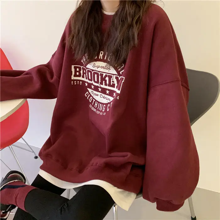 

Pullovers New in Sweatshirts Women Loose Korean Version Graphic Women's Clothing 2023 Latest Fashion Blouses Long Sleeve Top Y2k