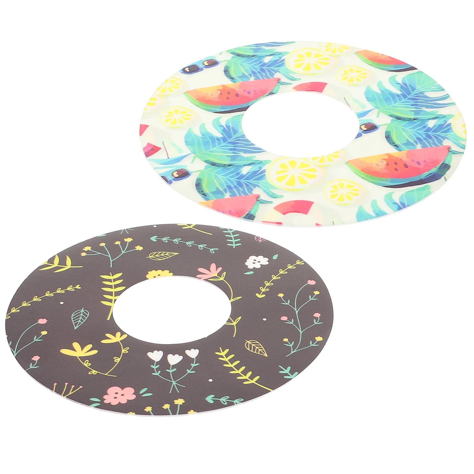 

2 Pcs Anti-drop Cup Holder Glass Coasters Silicone Coasters Desktop Kitchen Placemats Silica Gel Round Cup Mat Travel