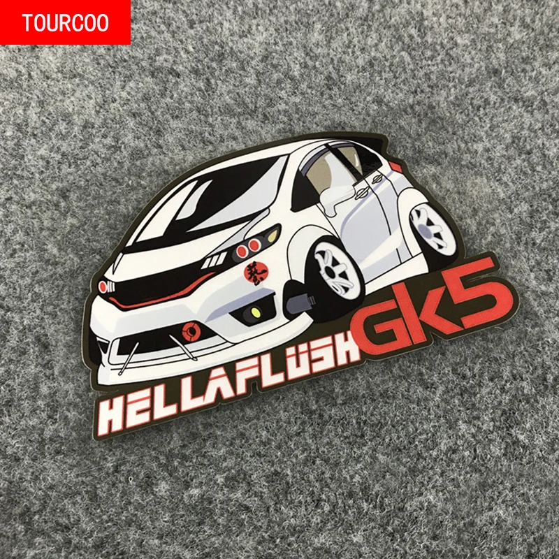

Наклейки с мультяшными героями для Honda Fit GK5, наклейки с логотипом автомобиля, модифицированные Светоотражающие Водонепроницаемые наклейки ...