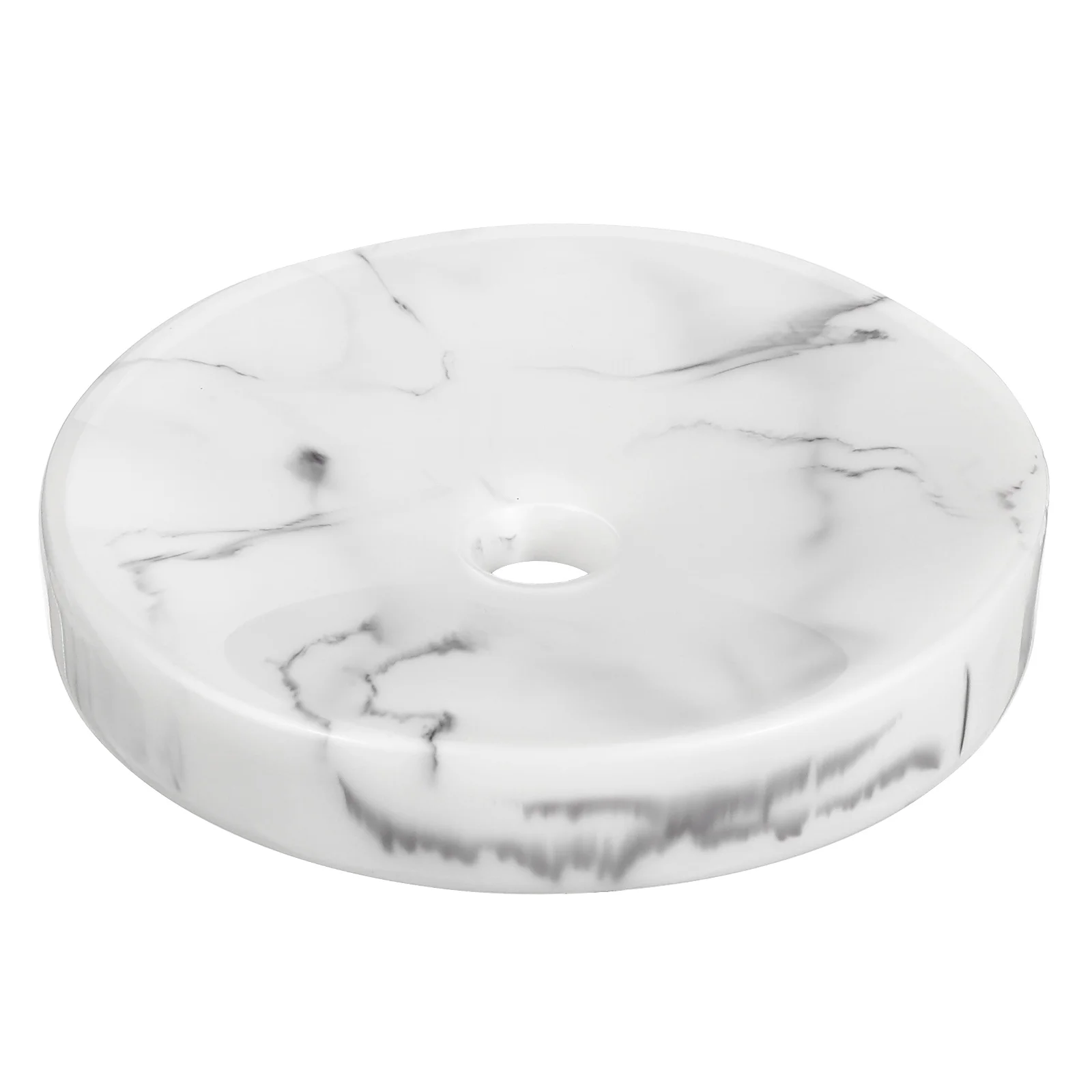 

1 Pc Scratch-resistant Marble Texture Practical Resin Tray Tray Container Saver