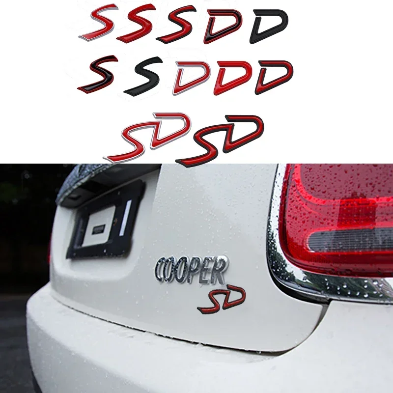 Металлическая наклейка с эмблемой заднего багажника автомобиля S D SD боковая для