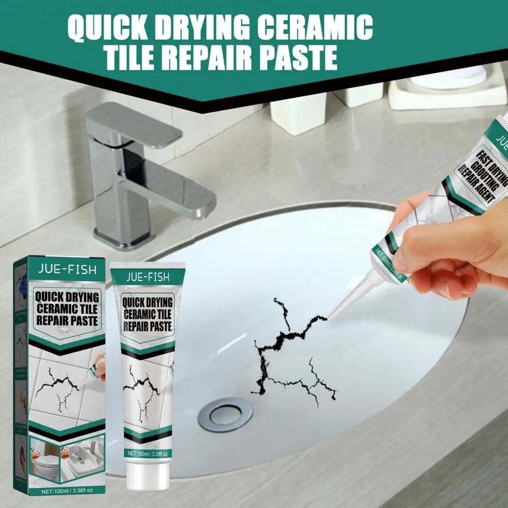 

1 Set Stable Wall Repair Cream No Mark Tile Repair Agent Quick Drying Marble Bathtub Wall Mending Agent Wall Restoration