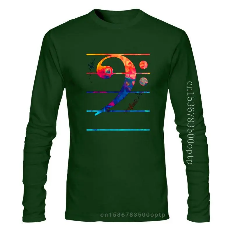 

2022 Man Clothing Art Music T-Shirts Bass Clef Color Note Classic Print T Shirts Mens Summer Autumn Streetwear High Quality C