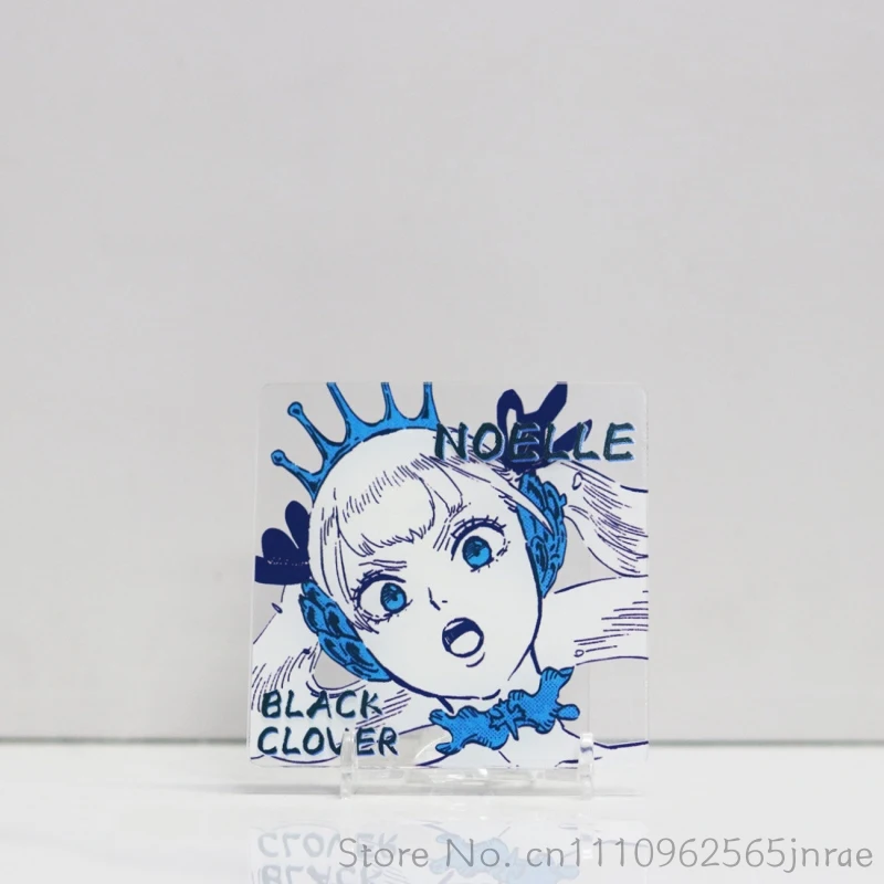Фото Креативные акриловые подставки под кружки Black Clover с персонажами Аста, Ями, Ноэль, Финрал, Юно, Магна, Зора для дома, офиса, кофейного или чайного столика №5