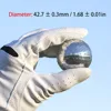 6Pcs Dia 42.7mm Metallic Plated Colored Golf Balls Fancy Match Opening Goal Best Gift Durable Construction For Sporting Events 4