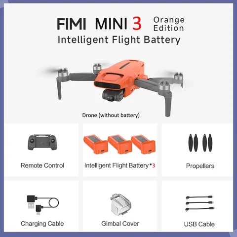 В наличии! Квадрокоптер FIMI X8 MINI 3, Профессиональный GPS, 3-осевая Карданная камера, 250 ГГц Класс, ультралегкий дизайн, умное отслеживание, Радиоуправляемый квадрокоптер