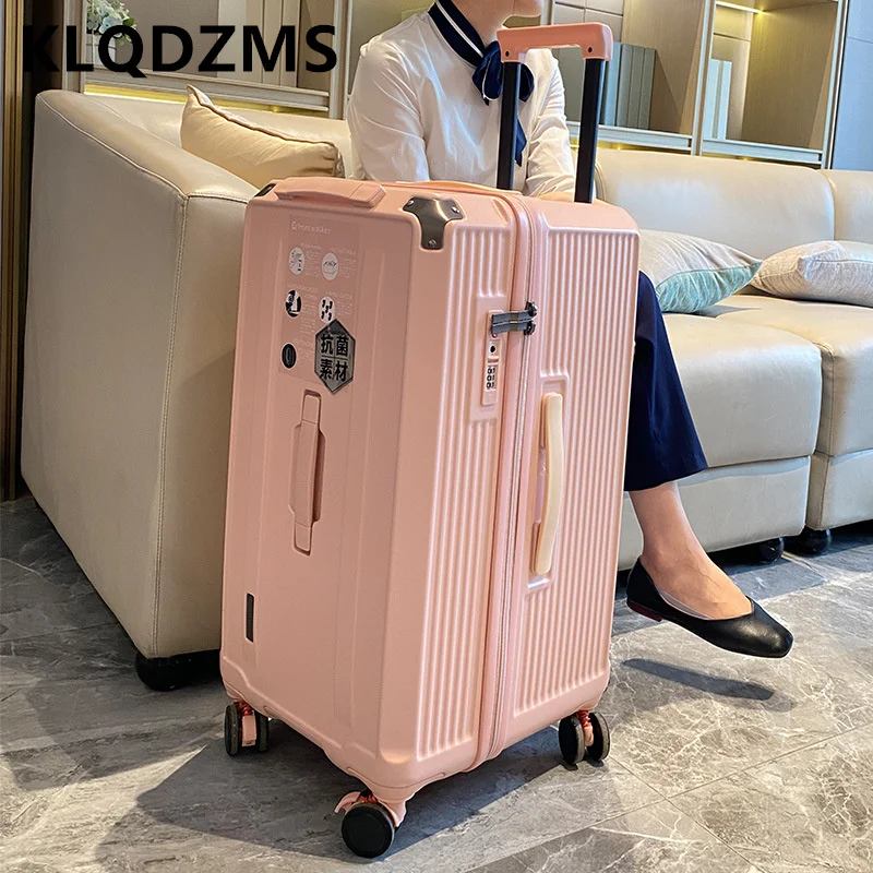 KLQDZMS утолщенный чемодан 22 &quot26" универсальный на колесиках 28 &quot30" 32 &quot34