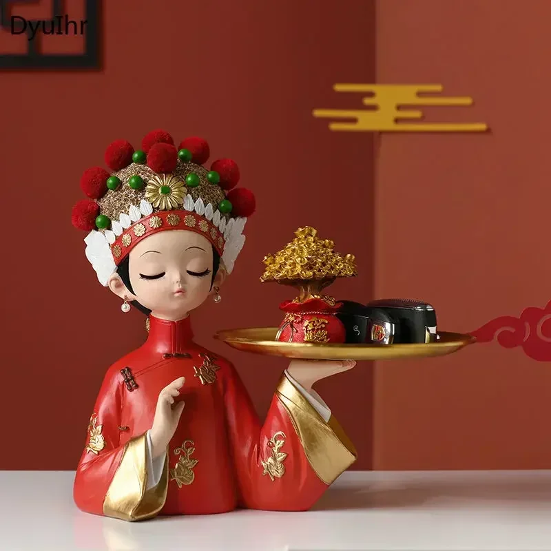 Поднос DyuIhr для хранения ключей невесты в китайском ретро-стиле креативное