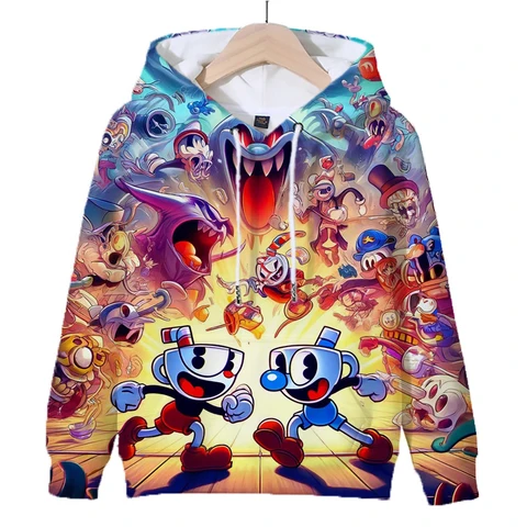 Толстовка детская с капюшоном и 3D-принтом, на весну/осень