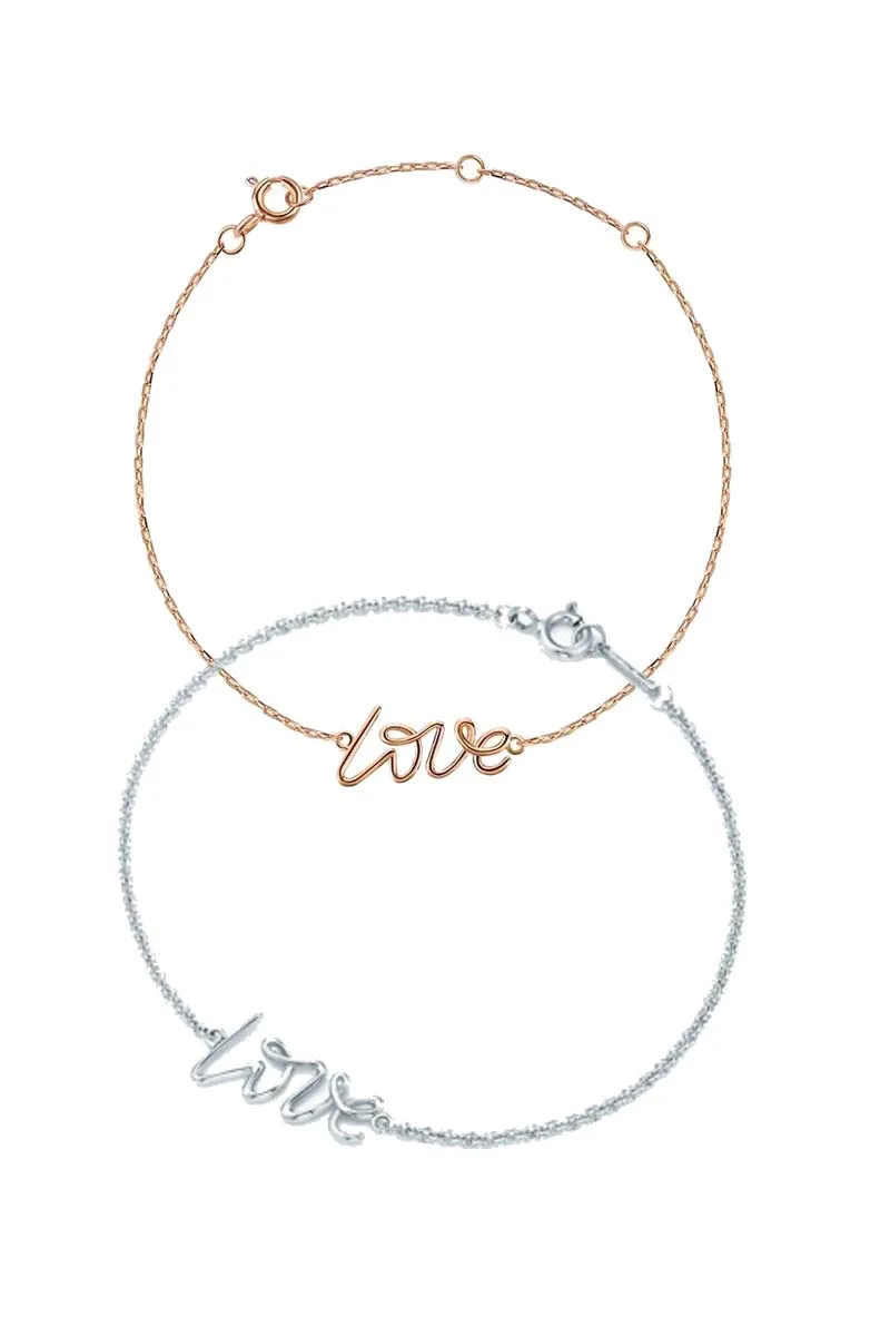 Лидер продаж Серебряный кулон-браслет для влюбленных 925 пробы романтический