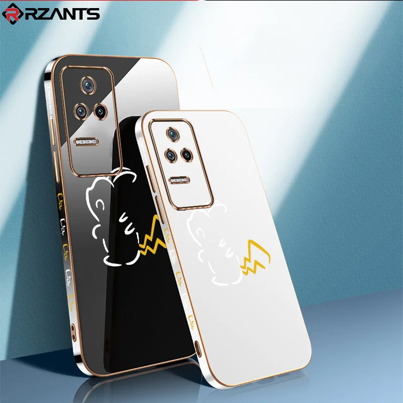 

Rzants Case For Xiaomi POCO F3 F4 GT M3 M4 M5 Pro X3 X4 PRO NFC K40 K50 Pro Gaming Cute Simple Soft Bright Couple Hard Cover