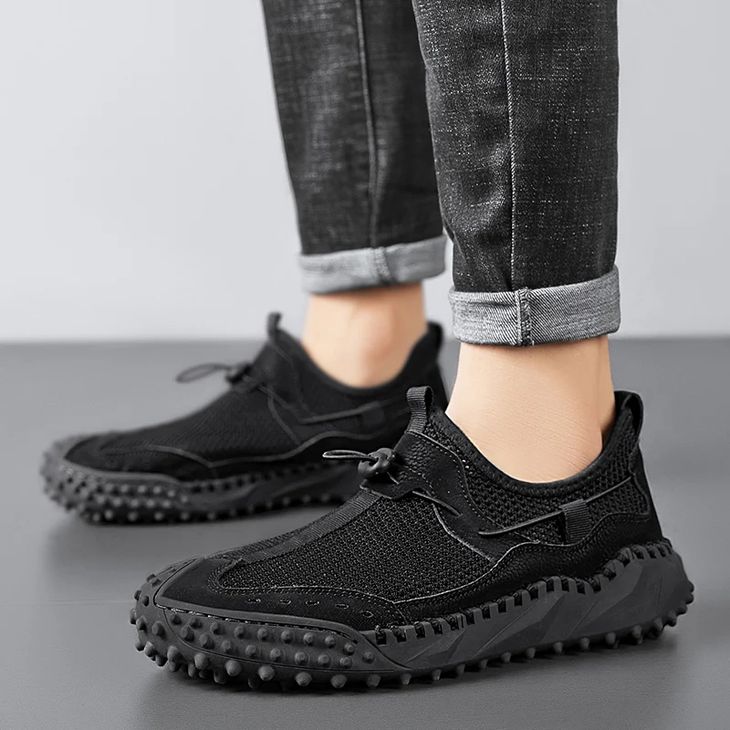 Professional Men's Golf Shoes Men's Black Grey Mesh Breathable Golf Shoes Outdoor Non-Slip Walking Golf Sneakers Size 38-46