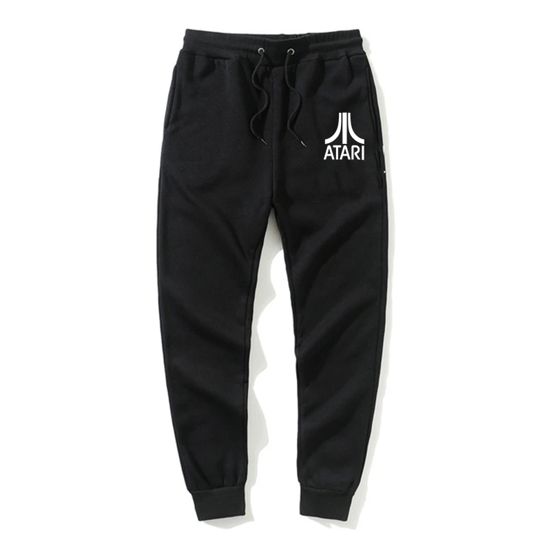 

ATARI brand Mens Joggers Casual Pants Fitness Men Sportswear Tracksuit Bottoms Sweatpants Trousers Black Gyms Track Pants