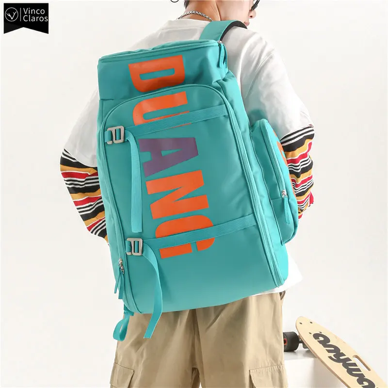 

VC Fashion Large Capacity Ski Skateboard Bag Trend Brand Men's Travel Backpack Sports Hiking Men's Backpack Dry wet separation