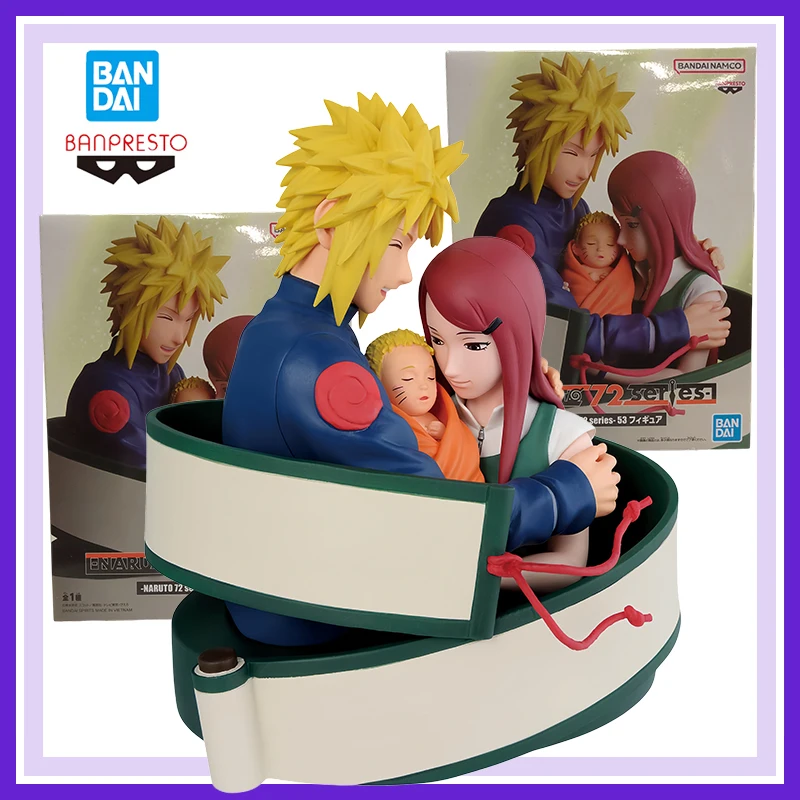 Фото Фигурки Bandai Banpresto Naruto Shippuden: Серия 72 — Намиказе Минато, Узумаки Кушина, Узумаки Наруто. Аниме-фигурки, модель, игрушка. №1