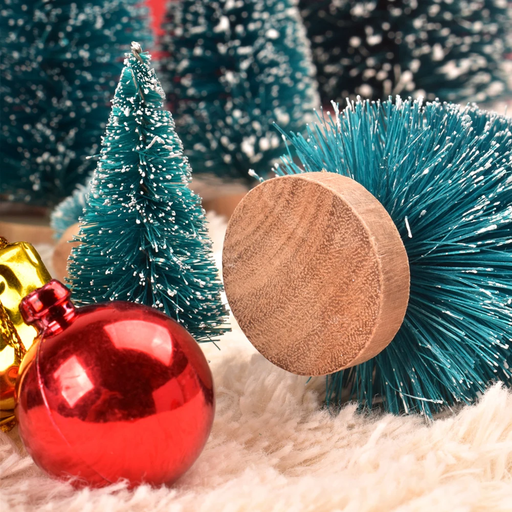 12 шт. 4 см мини-рождественские елки маленькое искусственное украшение для