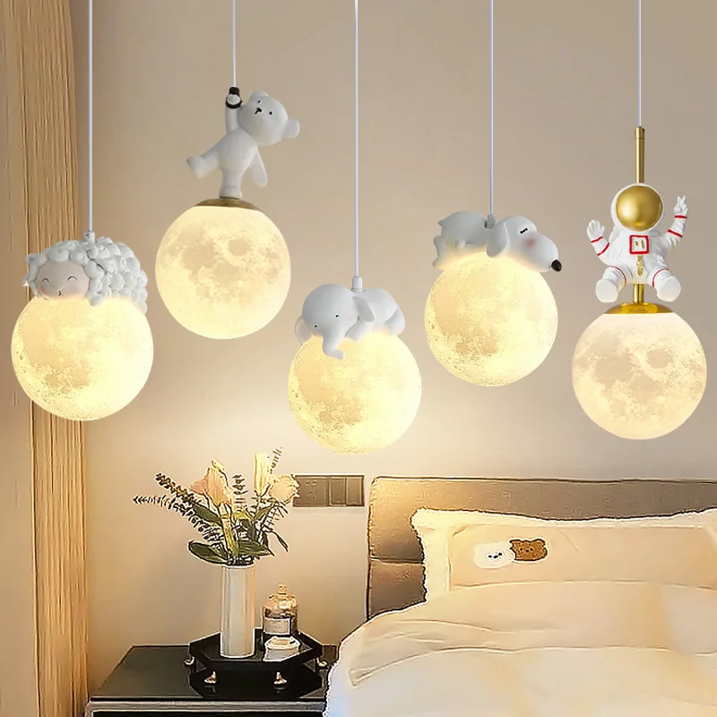 Прикроватная Люстра для детской комнаты мультяшная лампа защиты глаз мальчиков