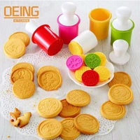 cartoon cookie stamps moulds christmas tree cookie tools mold cake decoration bakeware kitchen gadgets accessories supplies