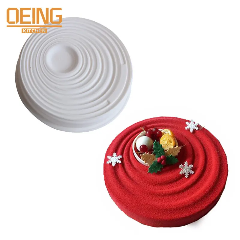 Round Silicone Mold Nonstick Baking Pan Layer Cake Mould Bakeware Chocolate Pastry Tools Kitchen Accessories 8 Inch