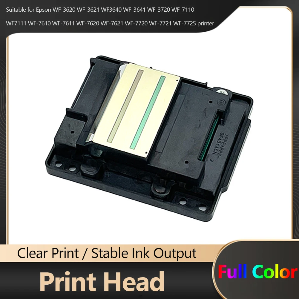 

Printhead Printer Head Print Head for Epson WF-3620 WF-3640 WF-3720 WF7111 WF7611 WF7620 Full Colors Replacement Printhead