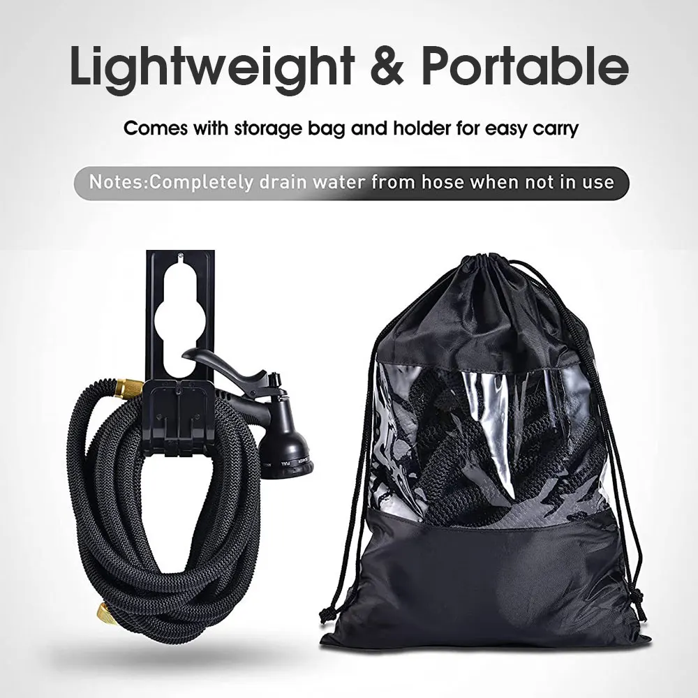 Расширяемый Двойной Металлический Соединитель Садовый Шланг Катушка Высокого