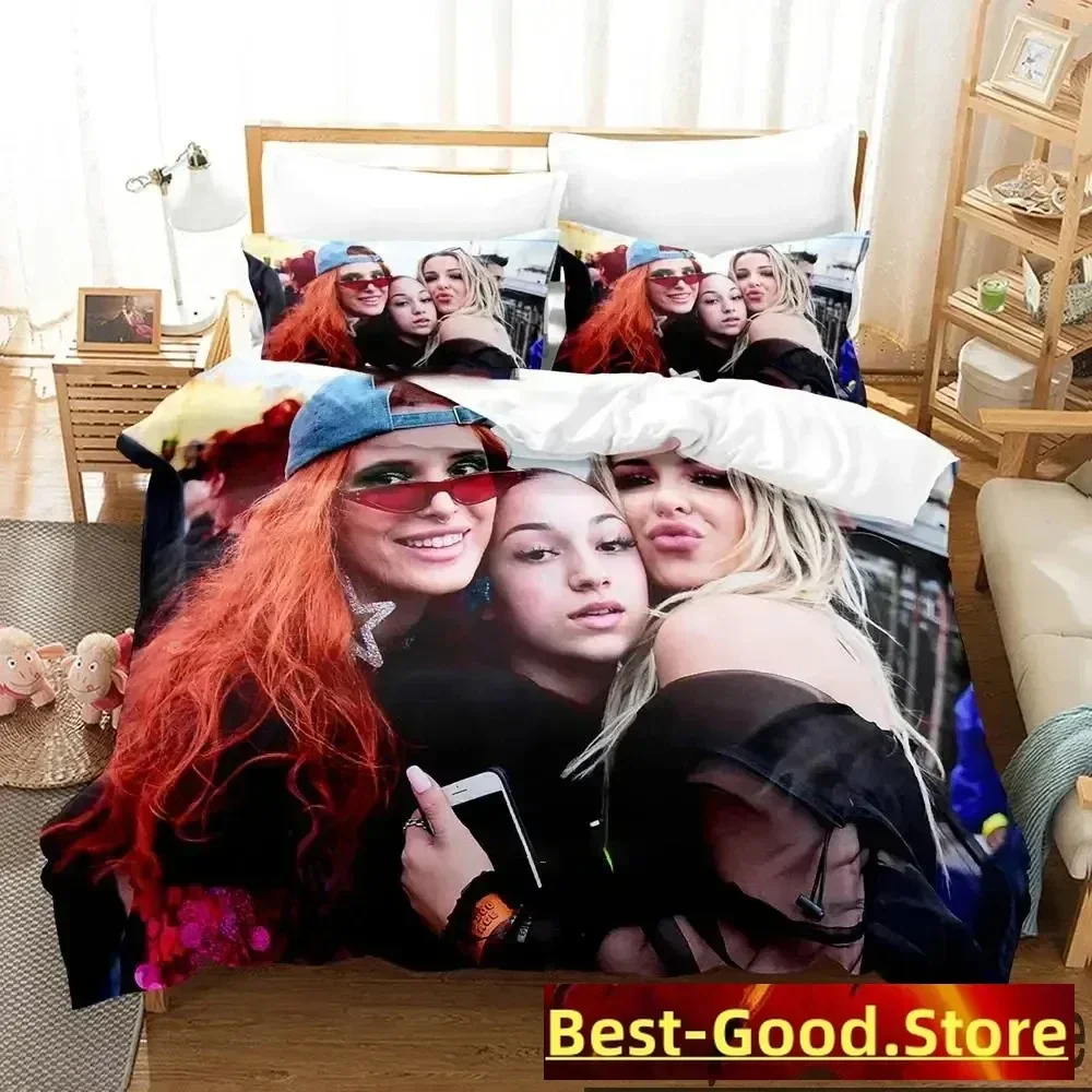 Комплект постельного белья Tana Mongeau TanaCon с 3D принтом пододеяльник наволочка одеяло