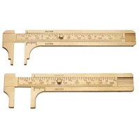 2pcs vernier caliper digital caliper brass sliding gauge vernier caliper ruler measuring tool double scales mminch 80mm