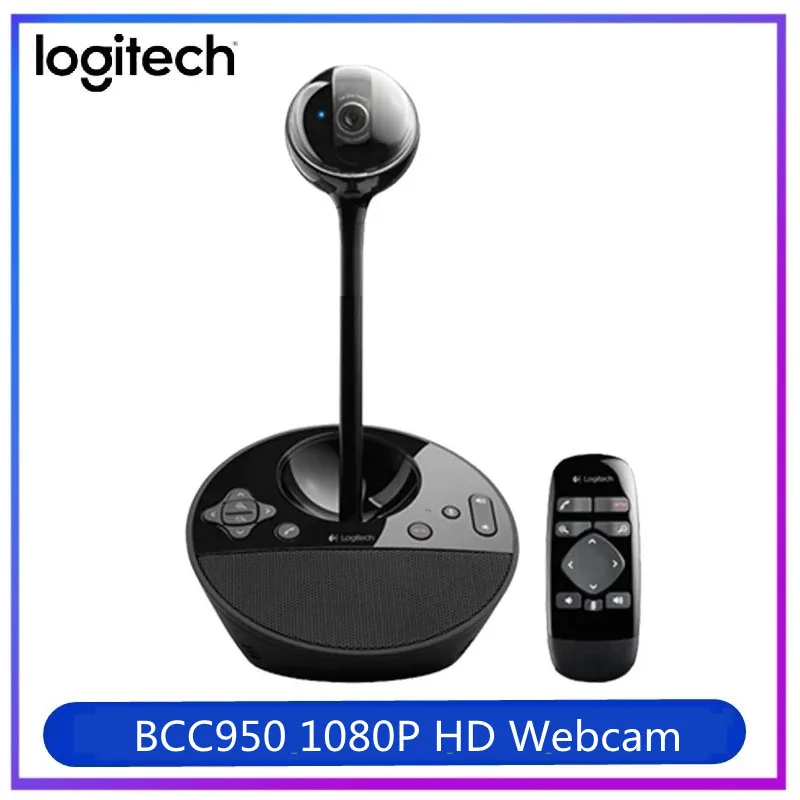 

Original Logitech BCC950 Conference Cam Full HD 1080P Video Webcam with Built-In Speakerphone for Home offices