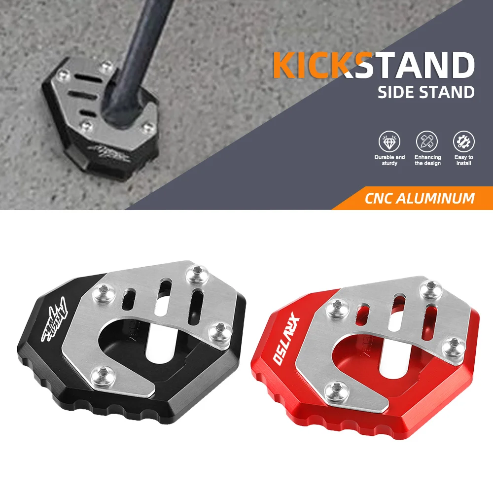 

FOR HONDA AFRICA TWIN XRV750 XRV 750 Motorcycle CNC Kickstand Enlarge Plate Foot Side Stand Enlarger Extension Support Pad