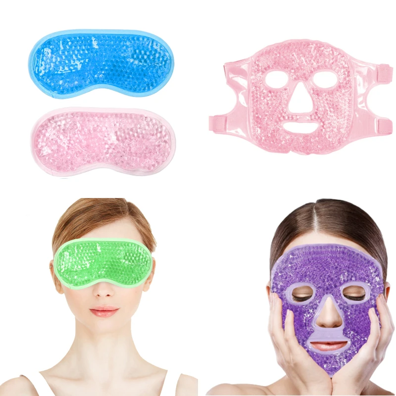 Ice Gel Face Mask Eye Mask Anti Wrinkle Relieve Fatigue Skin Firming Spa Hot Cold Therapy Ice Pack Cooling Massage