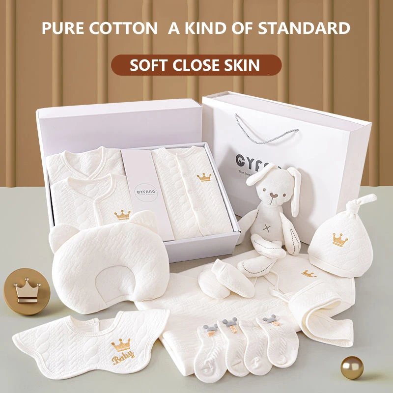 

Детская одежда от 0 до 3 месяцев, хлопковая осенне-зимняя Подарочная коробка для новорожденного ребенка, Набор принадлежностей для полной Луны