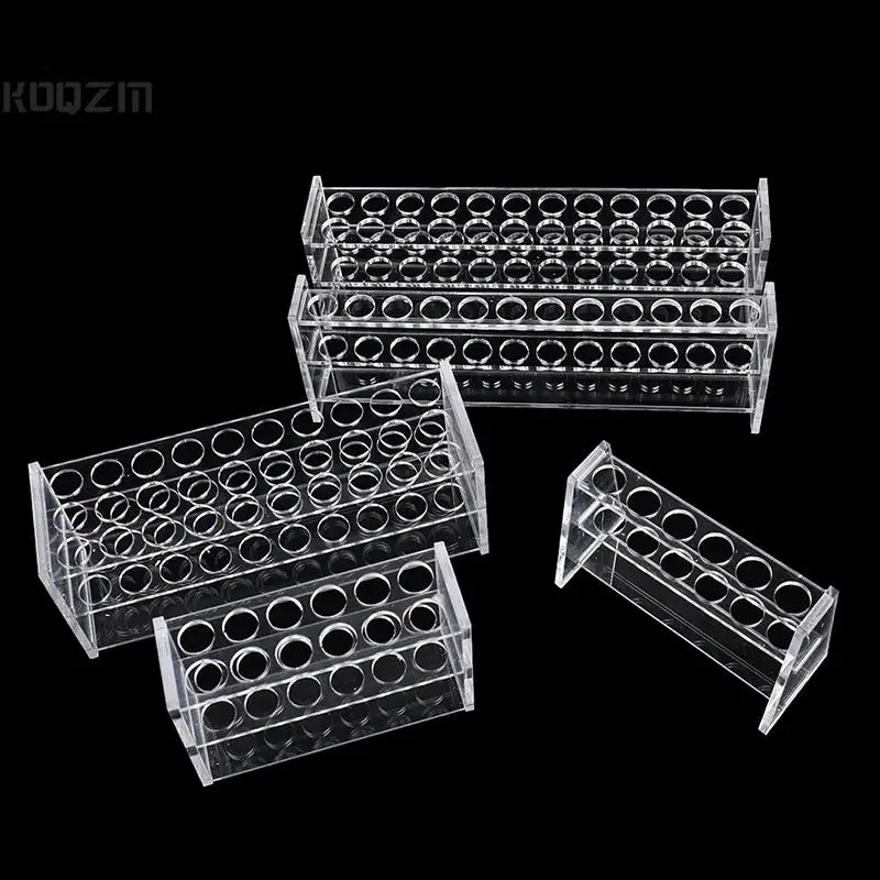 

1pcs Plastic Test Tube Rack Holder, Organic Glass Test Tube Stand Support, Rack For Tubes