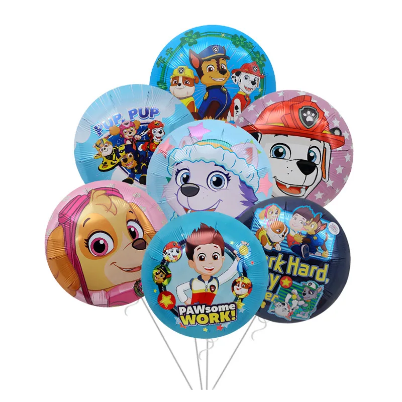 

1Pcs Paw Patrol Balloons Decoration Aluminum Film Toys Marshall Rubble Chase Balloons Birthday Party Decoration Toys for Kids