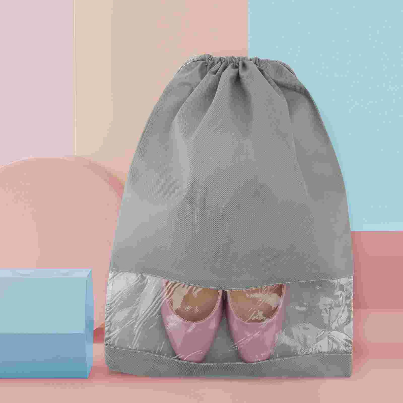 

5pcs Dustproof Shoes Storage Bag Portable Practical Shoes Pouch Shoes Storage Bag